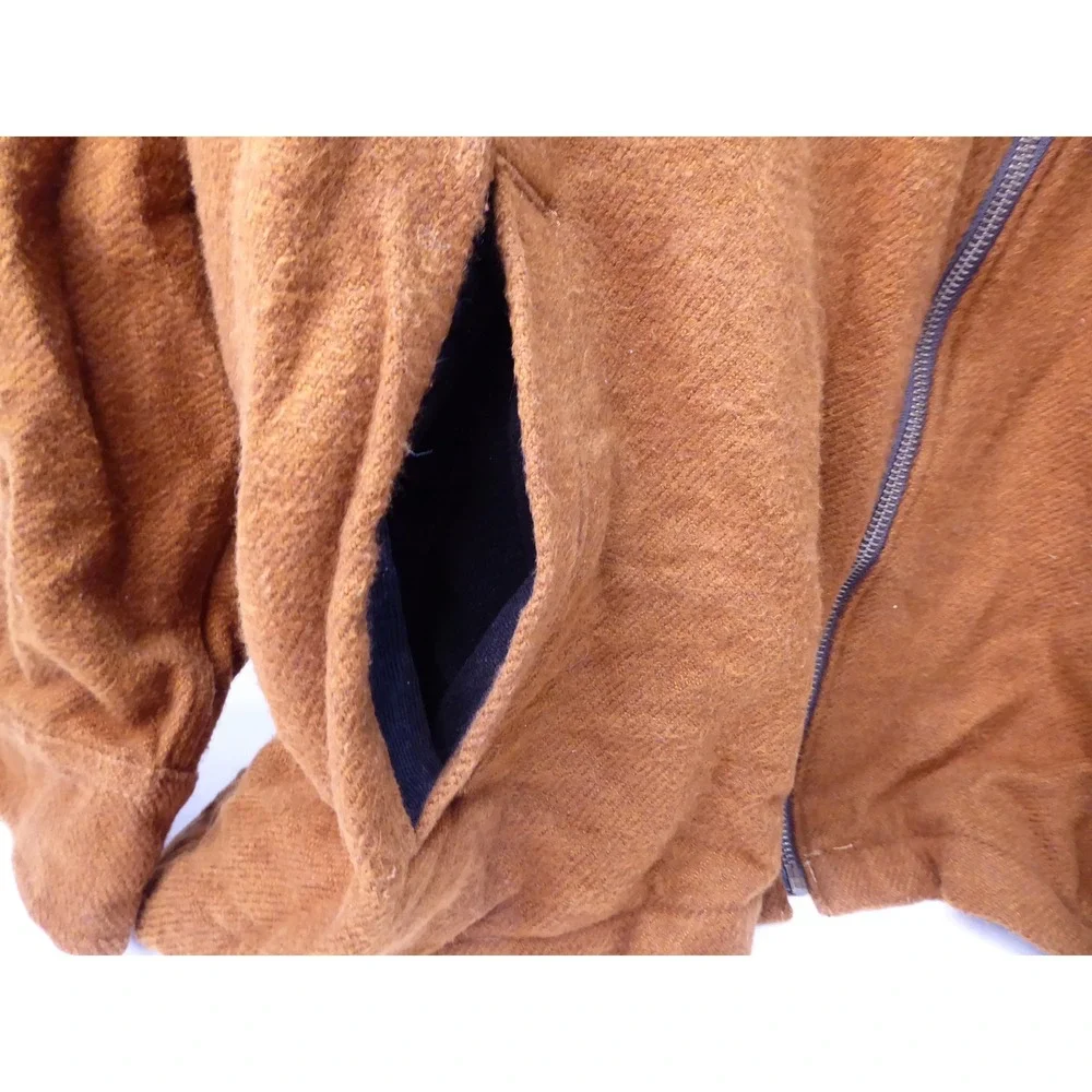 Carhartt Men's 2XL Brown Cotton Fleece Lined Zip Front Jacket 104074 213